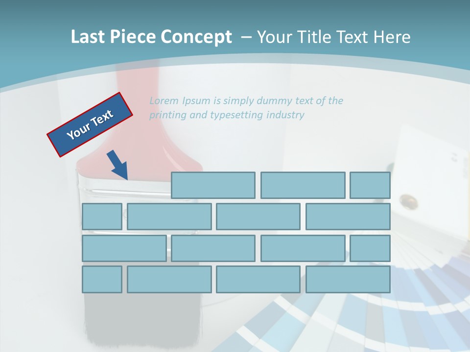 Orange Makeover Turquoise PowerPoint Template