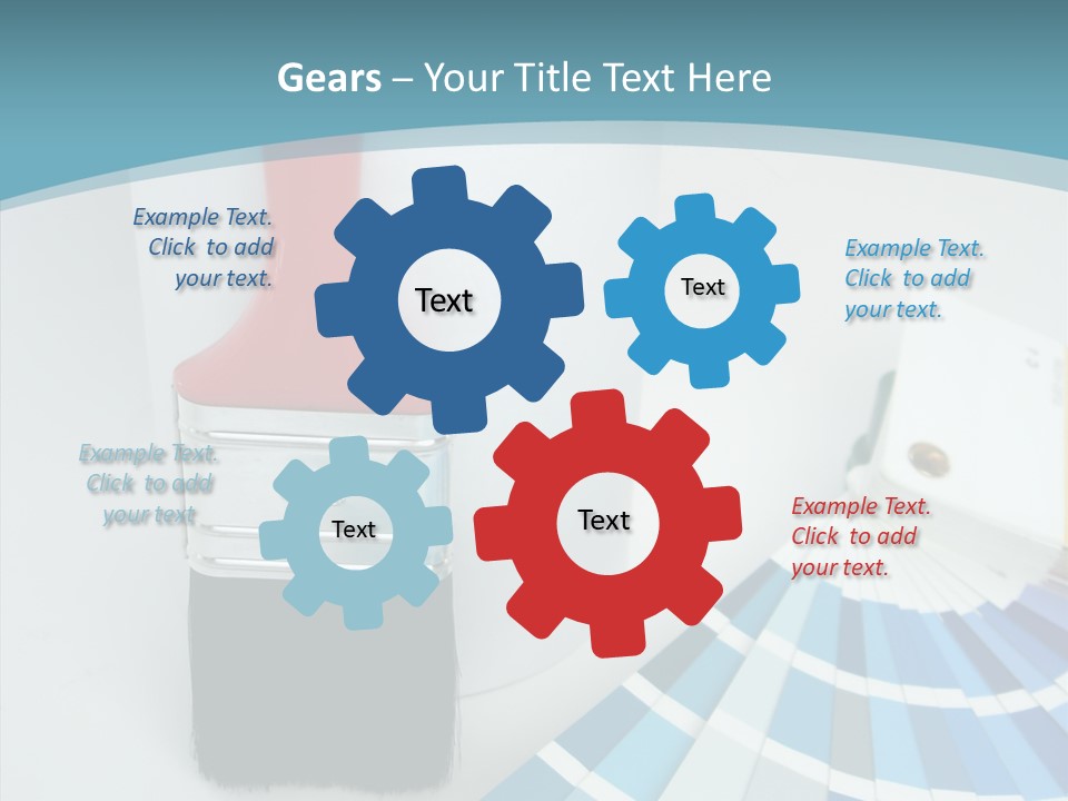 Orange Makeover Turquoise PowerPoint Template