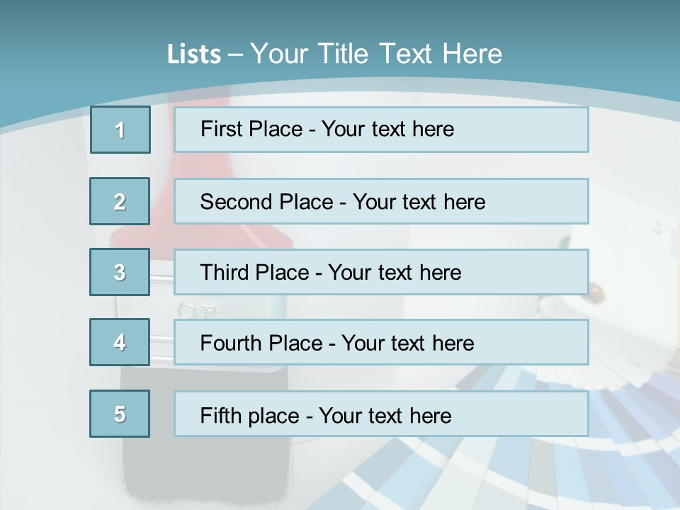 Orange Makeover Turquoise PowerPoint Template