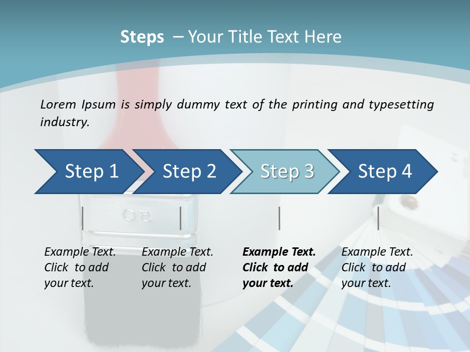 Orange Makeover Turquoise PowerPoint Template