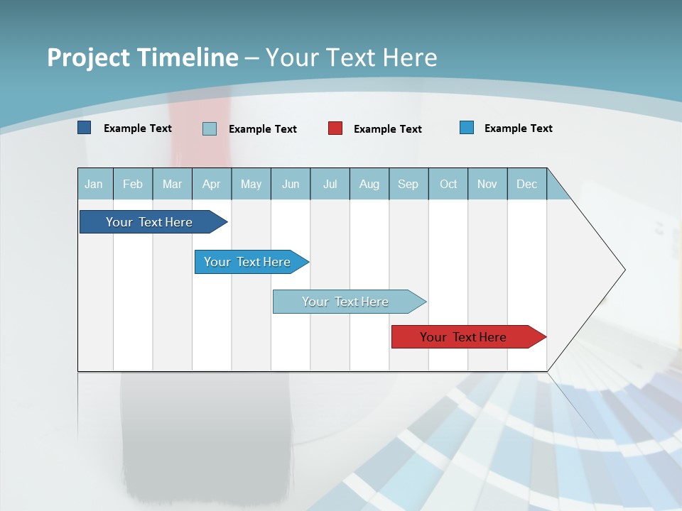 Orange Makeover Turquoise PowerPoint Template
