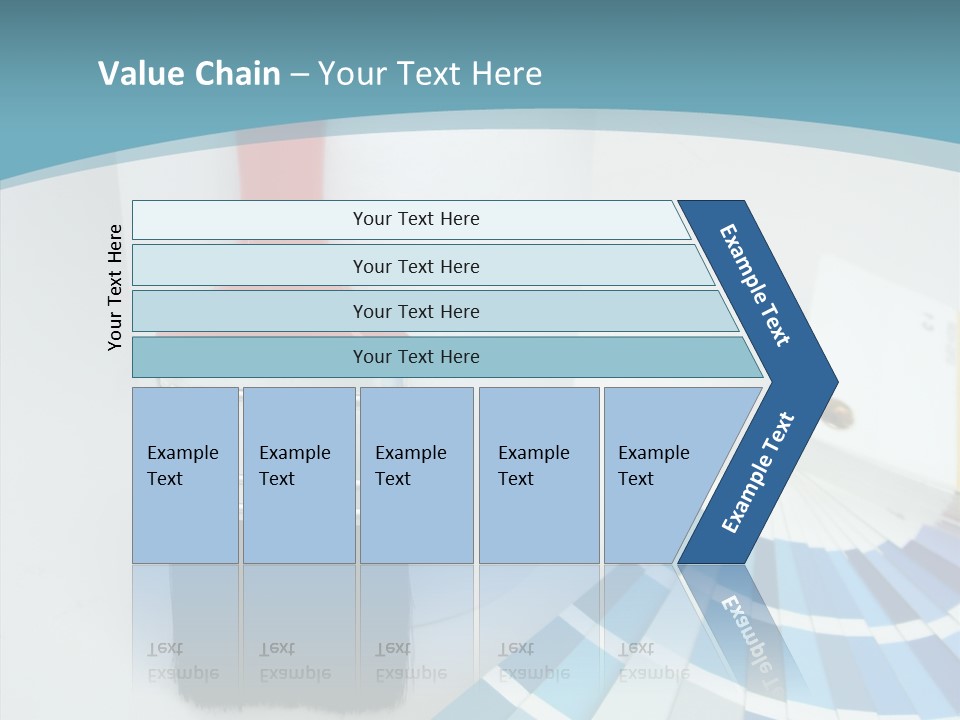Orange Makeover Turquoise PowerPoint Template
