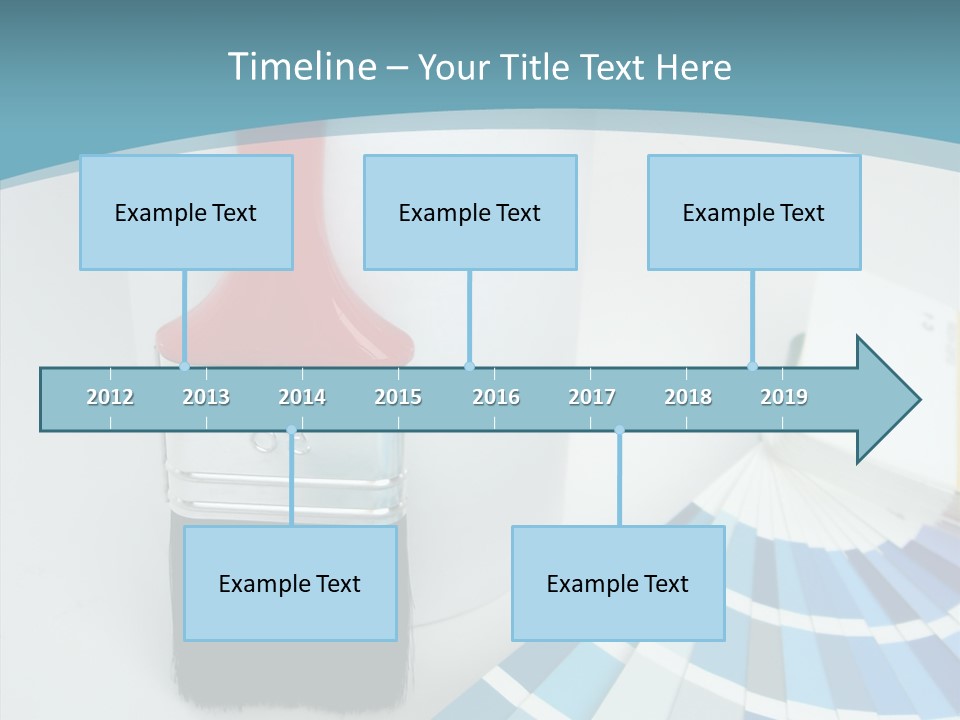 Orange Makeover Turquoise PowerPoint Template
