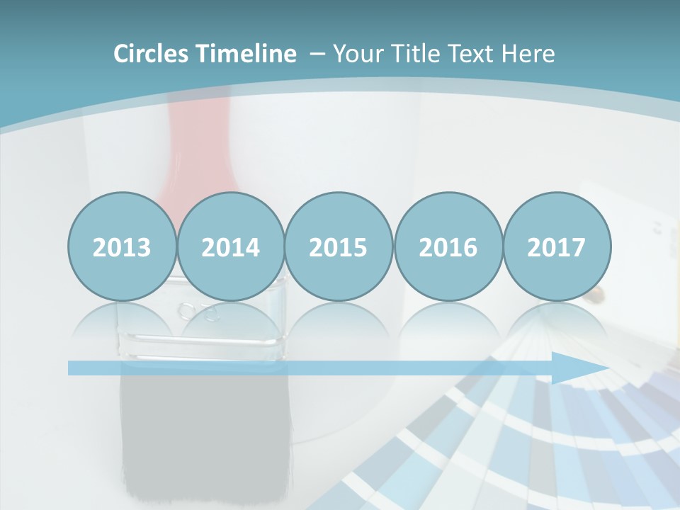 Orange Makeover Turquoise PowerPoint Template