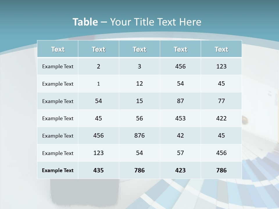 Orange Makeover Turquoise PowerPoint Template