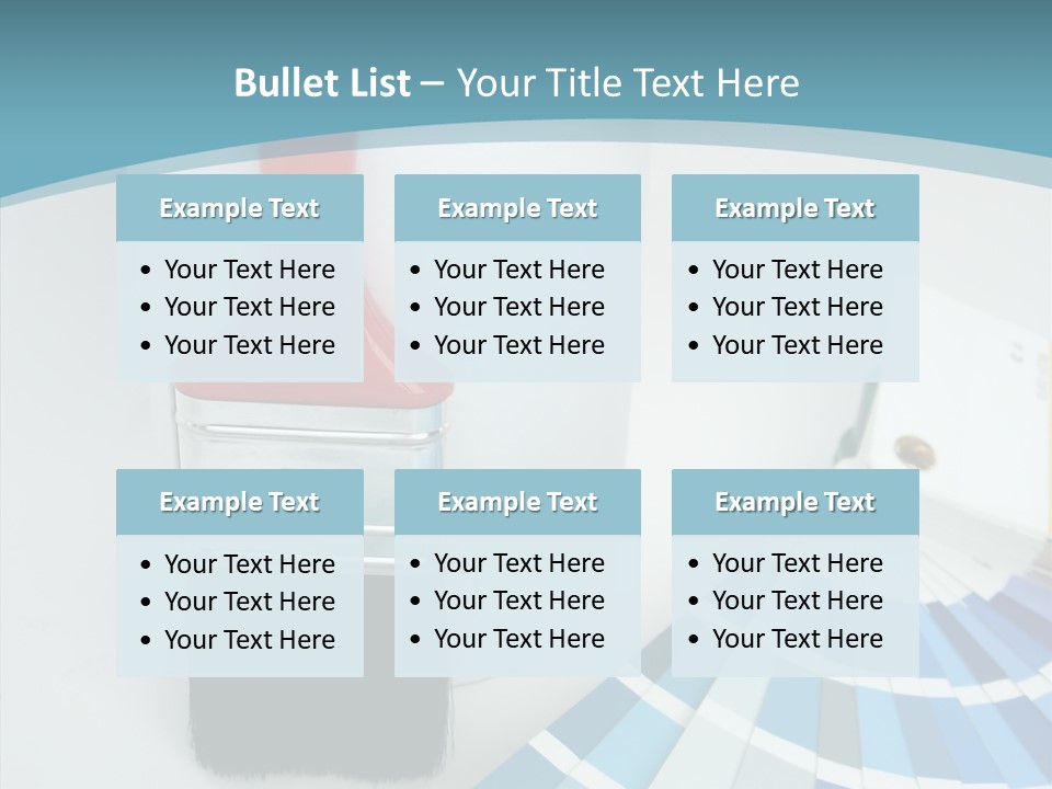 Orange Makeover Turquoise PowerPoint Template