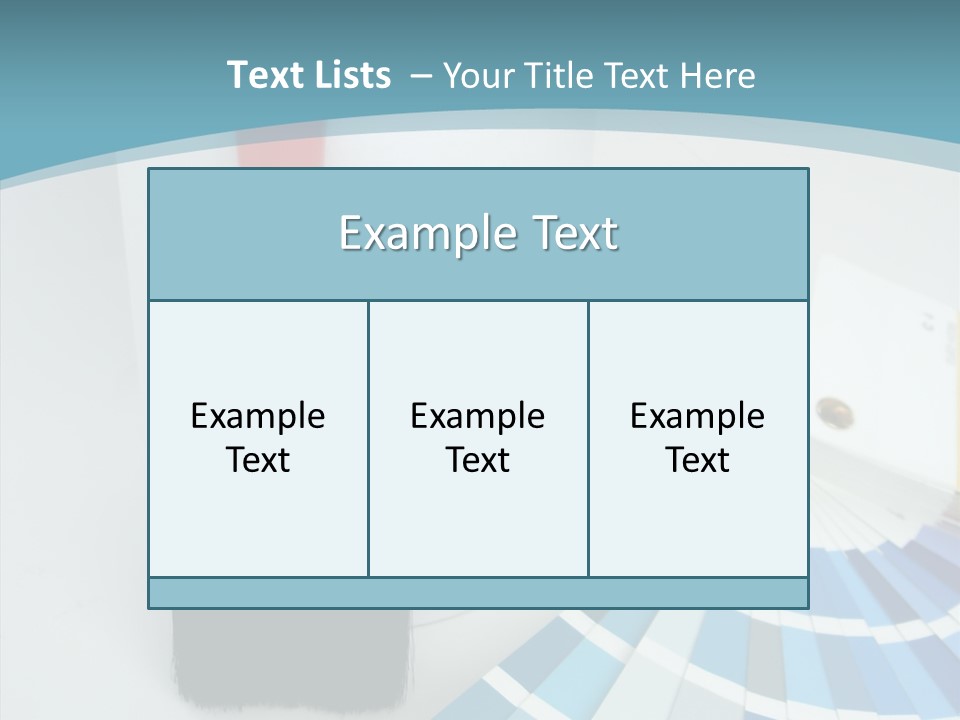 Orange Makeover Turquoise PowerPoint Template