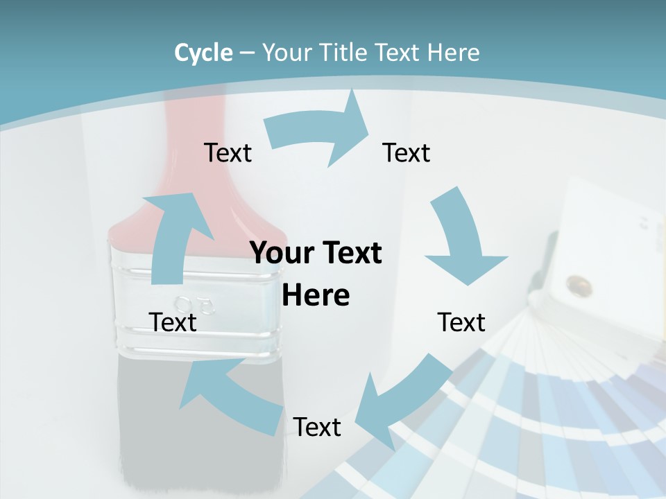 Orange Makeover Turquoise PowerPoint Template