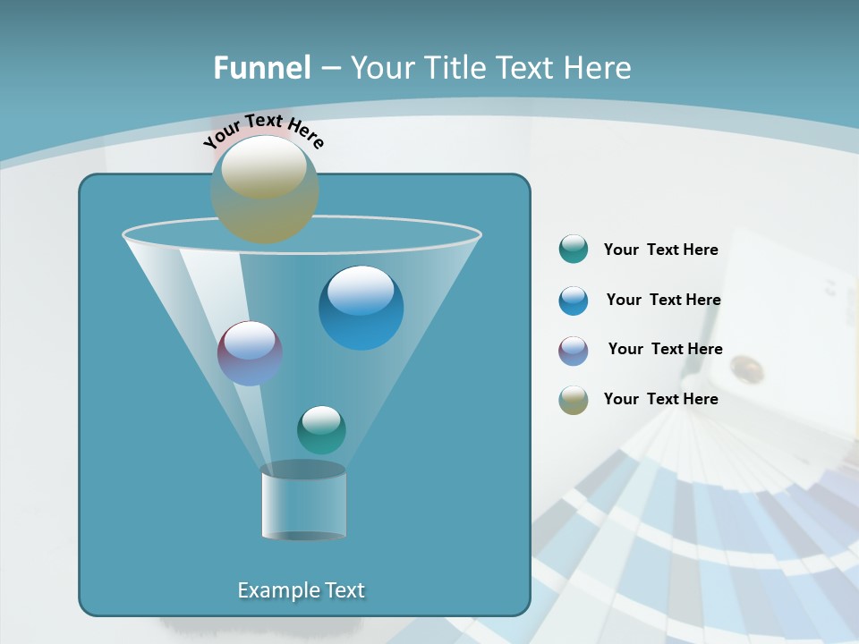 Orange Makeover Turquoise PowerPoint Template