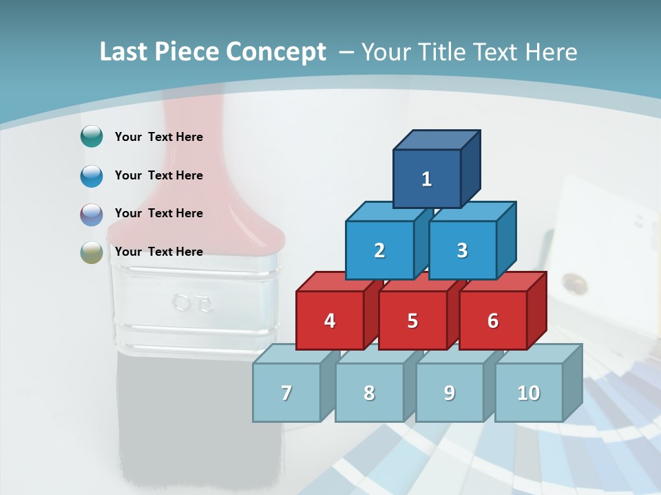 Orange Makeover Turquoise PowerPoint Template