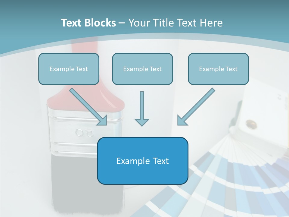 Orange Makeover Turquoise PowerPoint Template