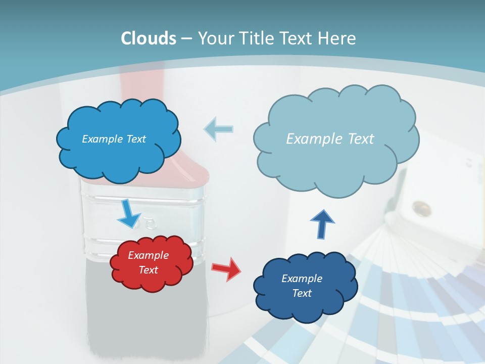 Orange Makeover Turquoise PowerPoint Template