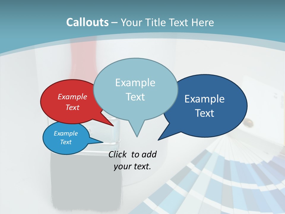 Orange Makeover Turquoise PowerPoint Template