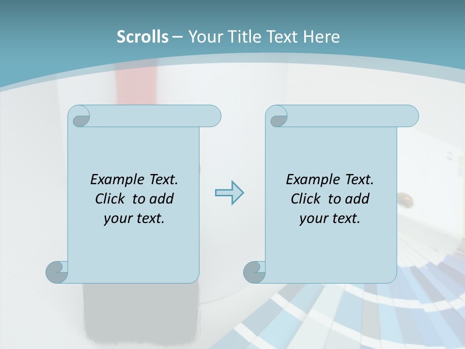 Orange Makeover Turquoise PowerPoint Template