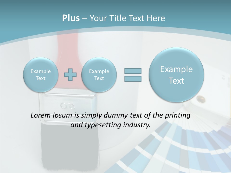 Orange Makeover Turquoise PowerPoint Template