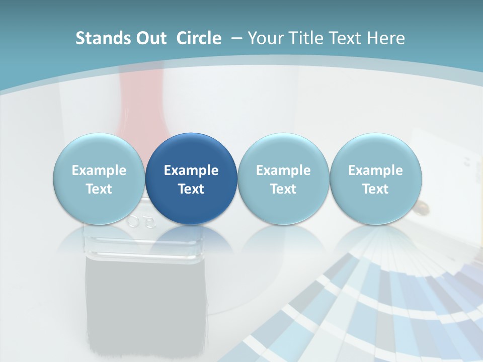 Orange Makeover Turquoise PowerPoint Template