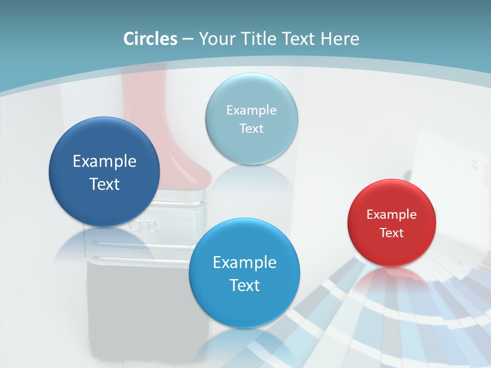 Orange Makeover Turquoise PowerPoint Template