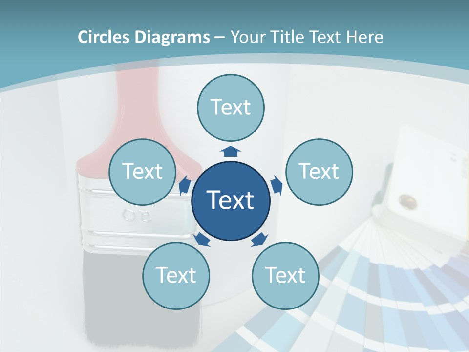 Orange Makeover Turquoise PowerPoint Template