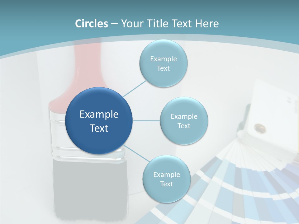 Orange Makeover Turquoise PowerPoint Template