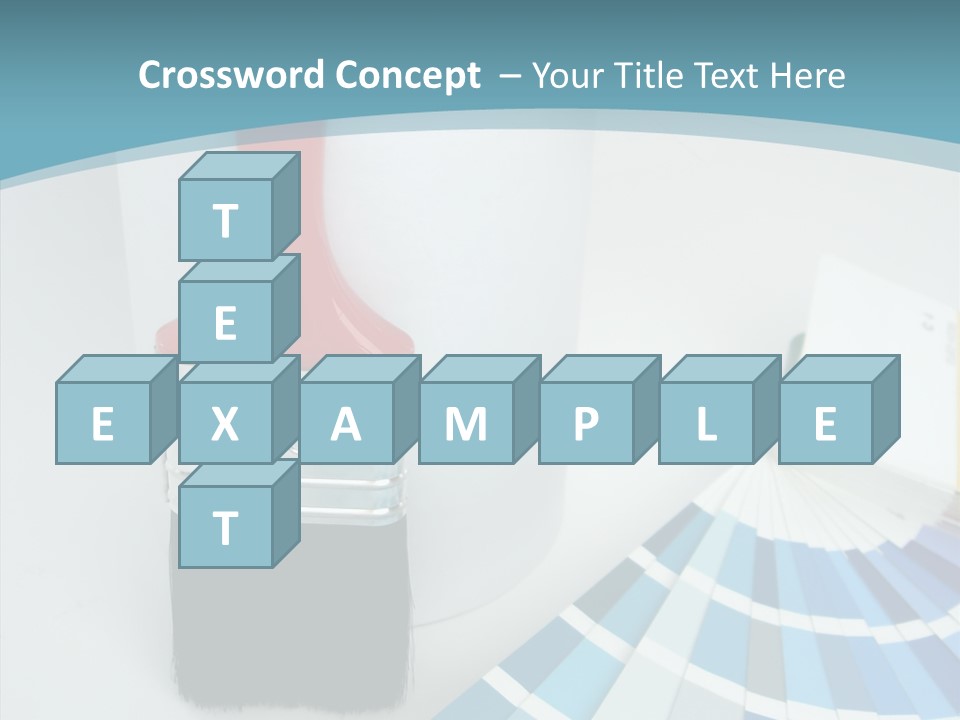 Orange Makeover Turquoise PowerPoint Template