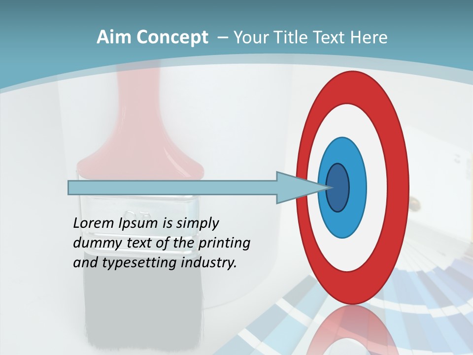 Orange Makeover Turquoise PowerPoint Template