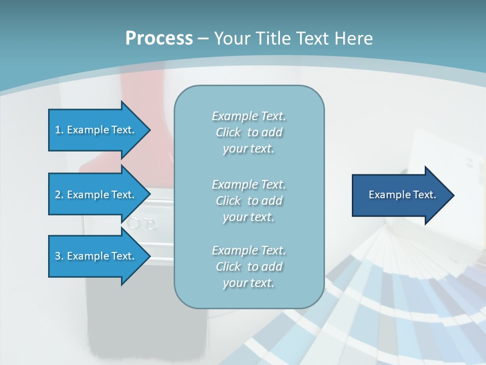 Orange Makeover Turquoise PowerPoint Template