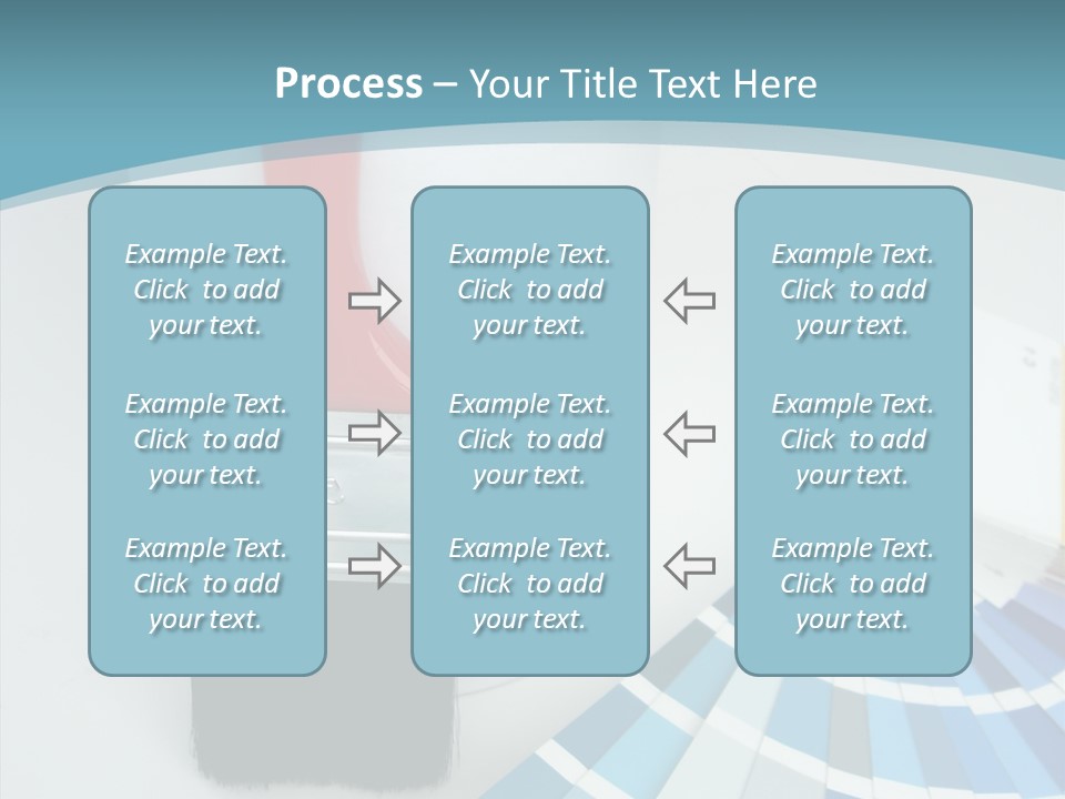 Orange Makeover Turquoise PowerPoint Template