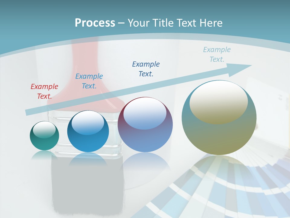 Orange Makeover Turquoise PowerPoint Template