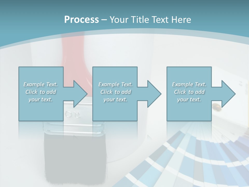 Orange Makeover Turquoise PowerPoint Template