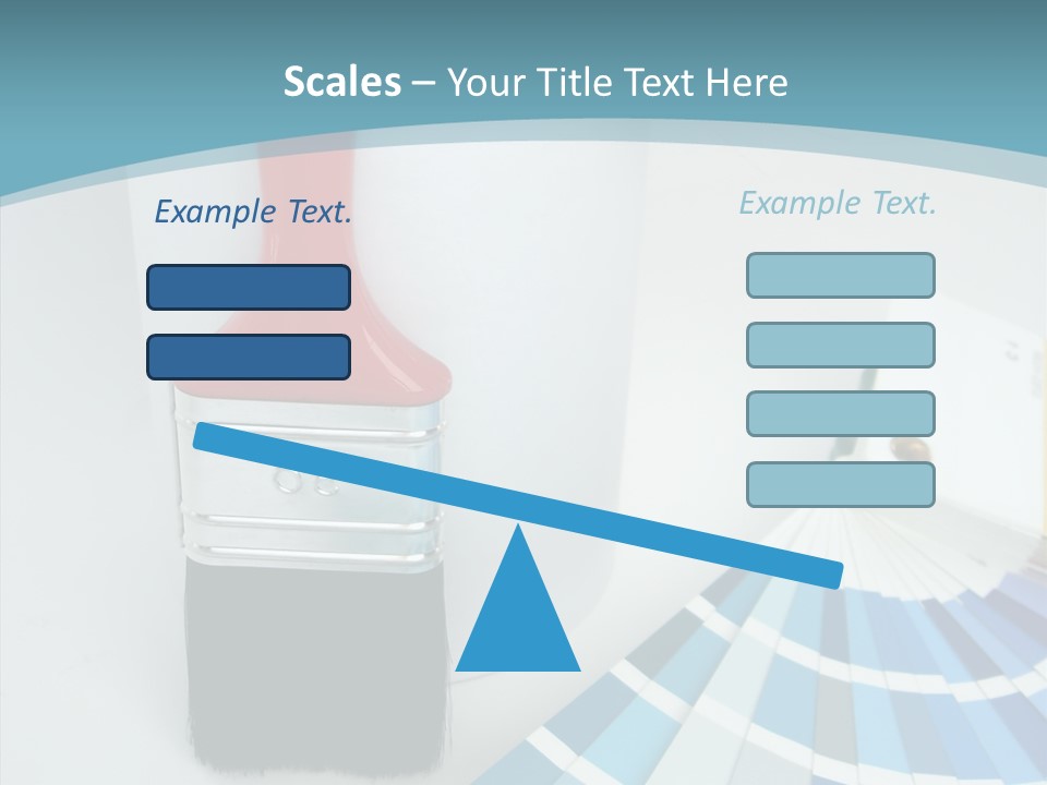 Orange Makeover Turquoise PowerPoint Template