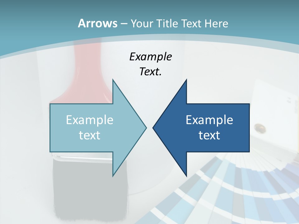 Orange Makeover Turquoise PowerPoint Template