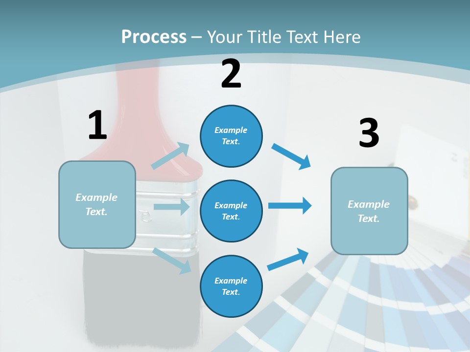 Orange Makeover Turquoise PowerPoint Template