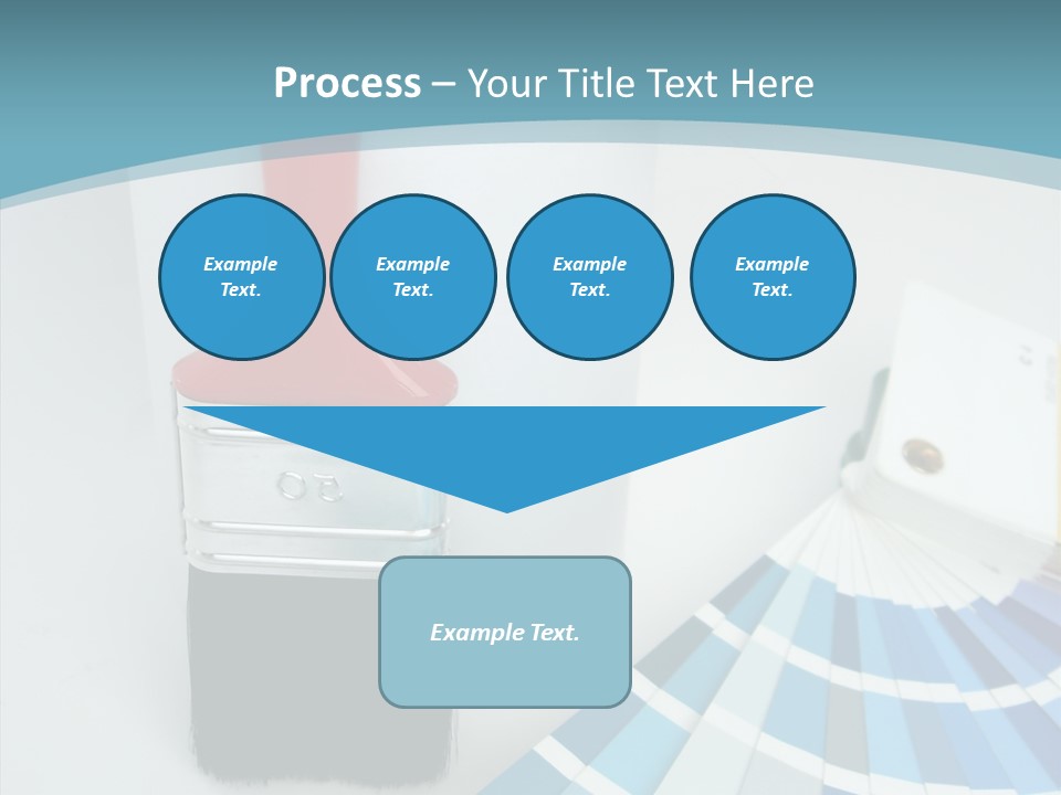 Orange Makeover Turquoise PowerPoint Template