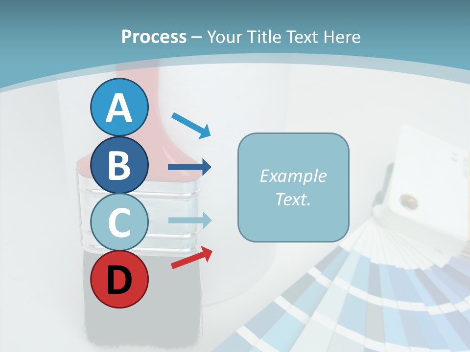Orange Makeover Turquoise PowerPoint Template