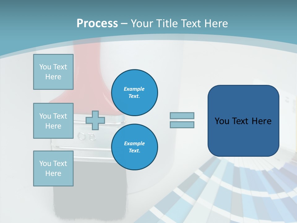 Orange Makeover Turquoise PowerPoint Template