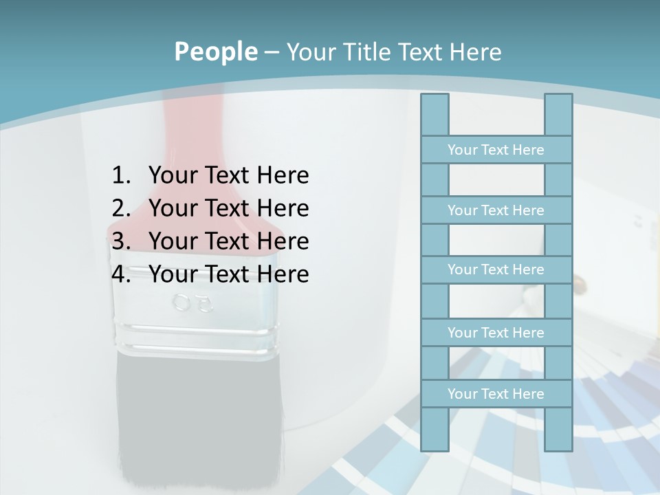 Orange Makeover Turquoise PowerPoint Template