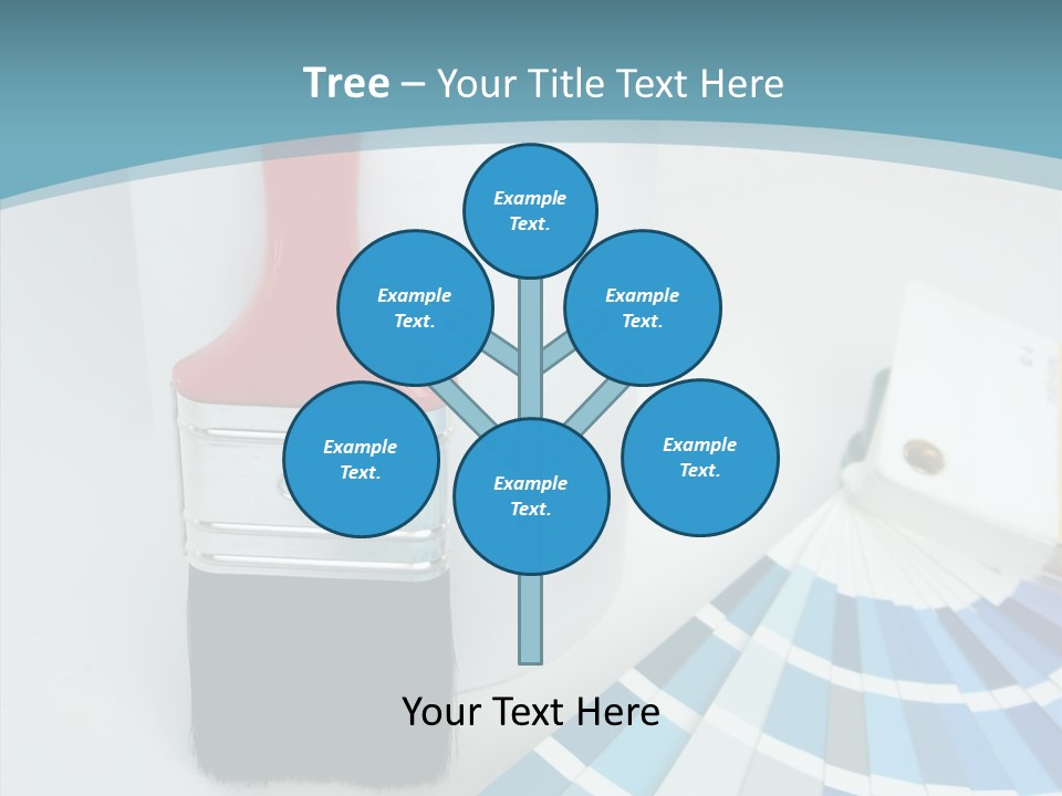 Orange Makeover Turquoise PowerPoint Template