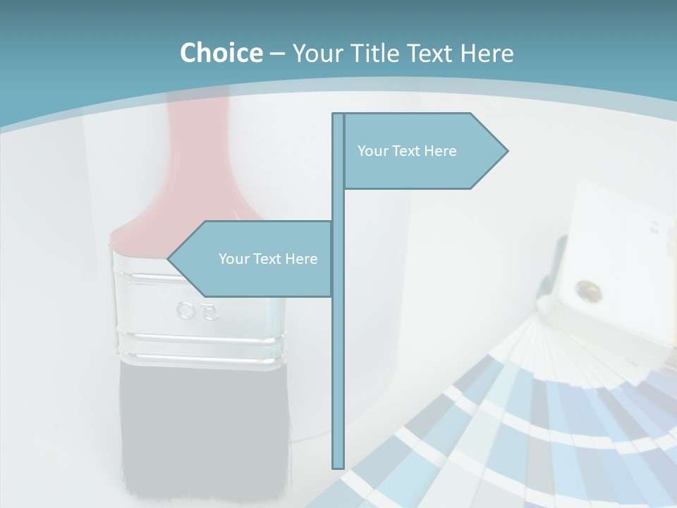 Orange Makeover Turquoise PowerPoint Template