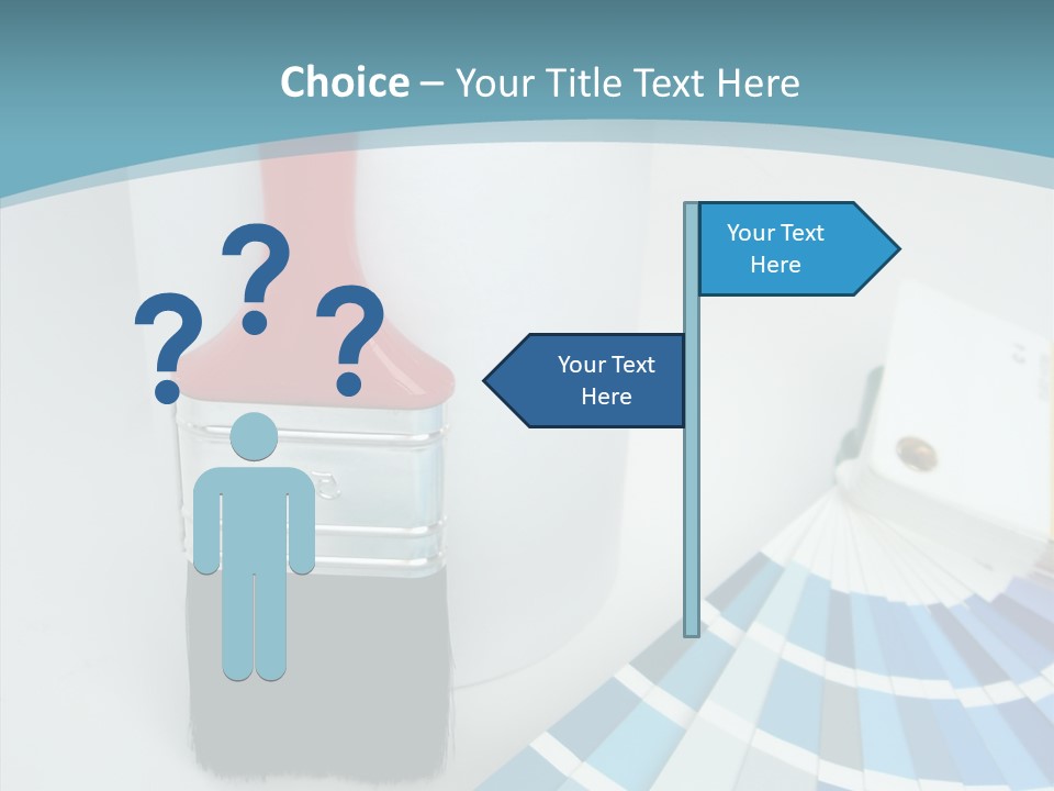 Orange Makeover Turquoise PowerPoint Template