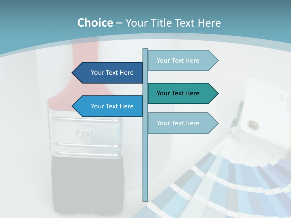 Orange Makeover Turquoise PowerPoint Template