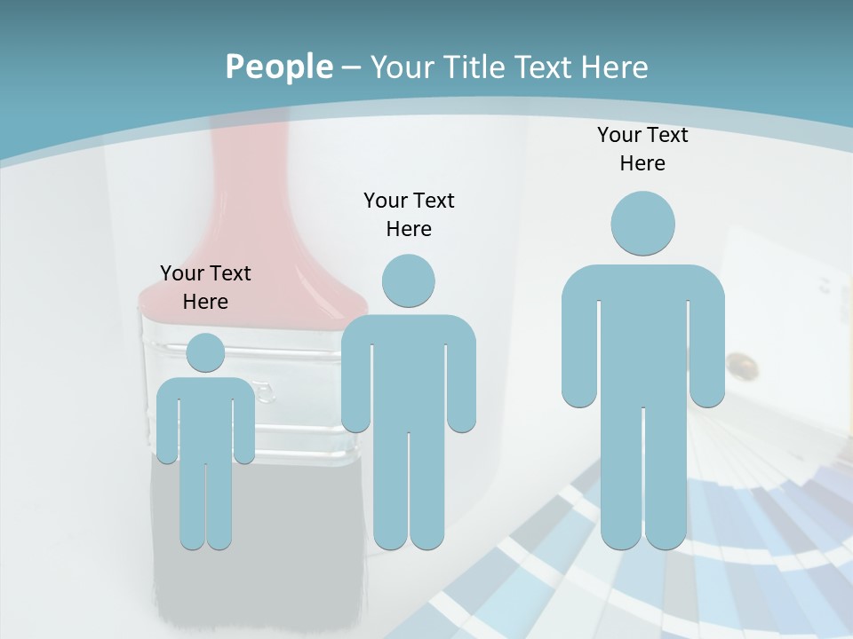 Orange Makeover Turquoise PowerPoint Template