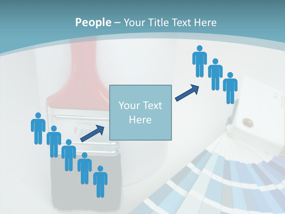 Orange Makeover Turquoise PowerPoint Template