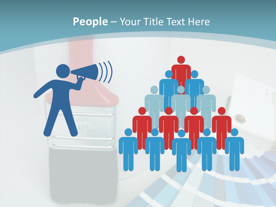 Orange Makeover Turquoise PowerPoint Template