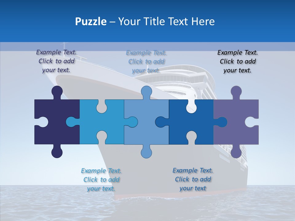 Sightseeing Sailing Liner PowerPoint Template