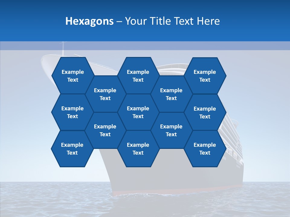 Sightseeing Sailing Liner PowerPoint Template