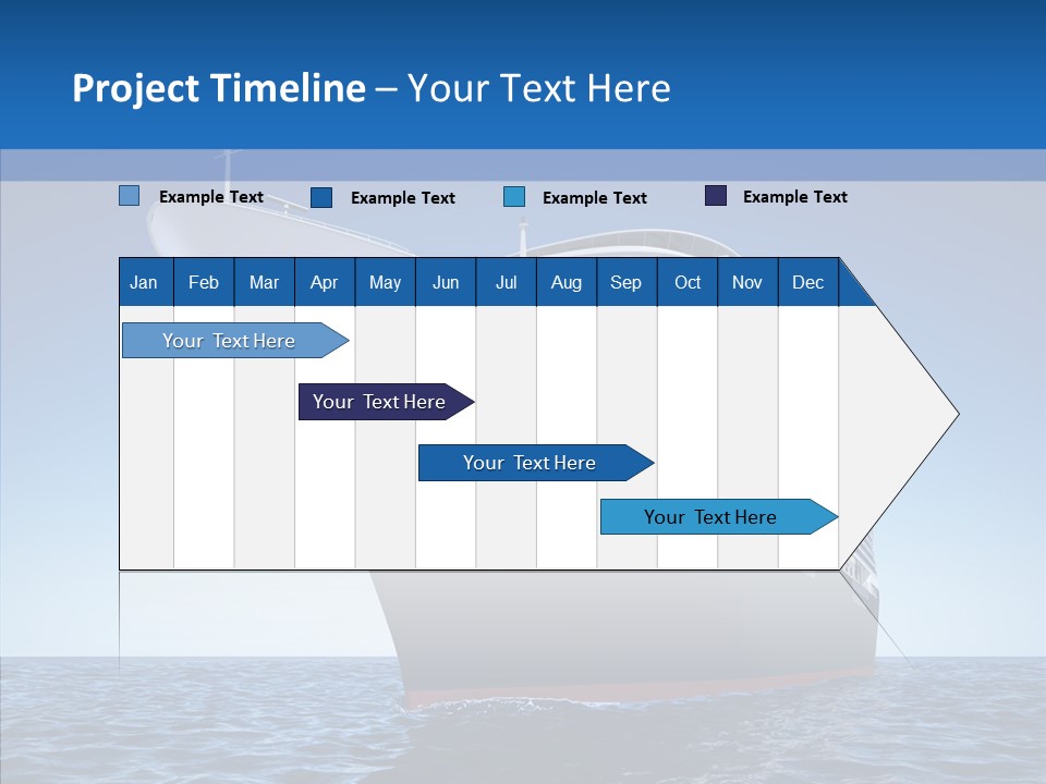 Sightseeing Sailing Liner PowerPoint Template
