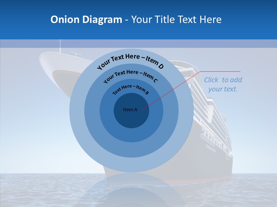 Sightseeing Sailing Liner PowerPoint Template