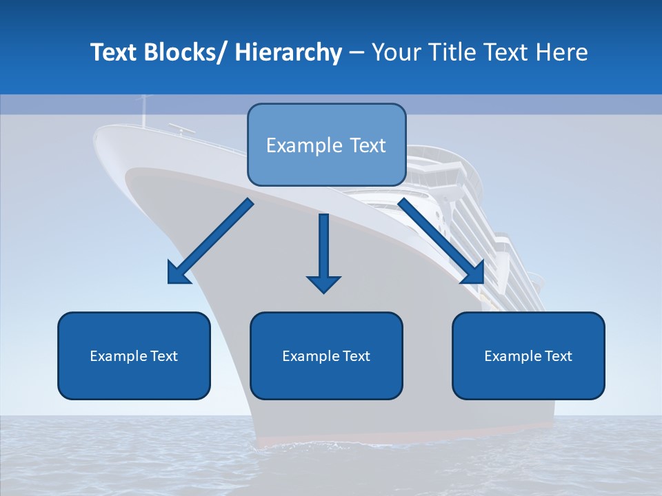 Sightseeing Sailing Liner PowerPoint Template