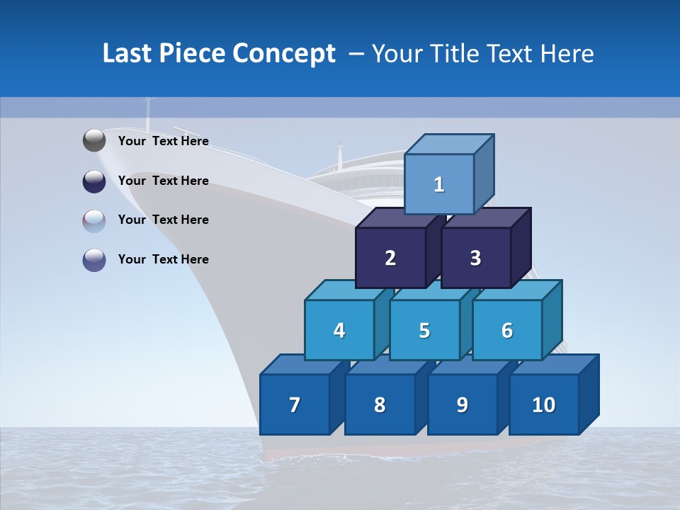 Sightseeing Sailing Liner PowerPoint Template