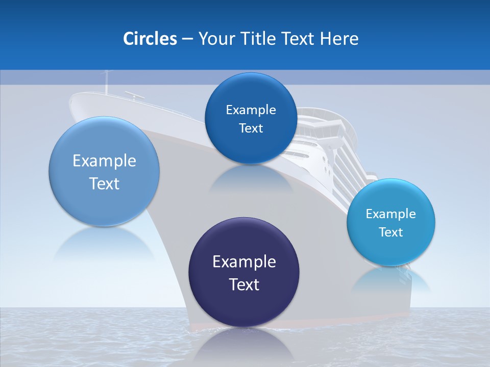 Sightseeing Sailing Liner PowerPoint Template